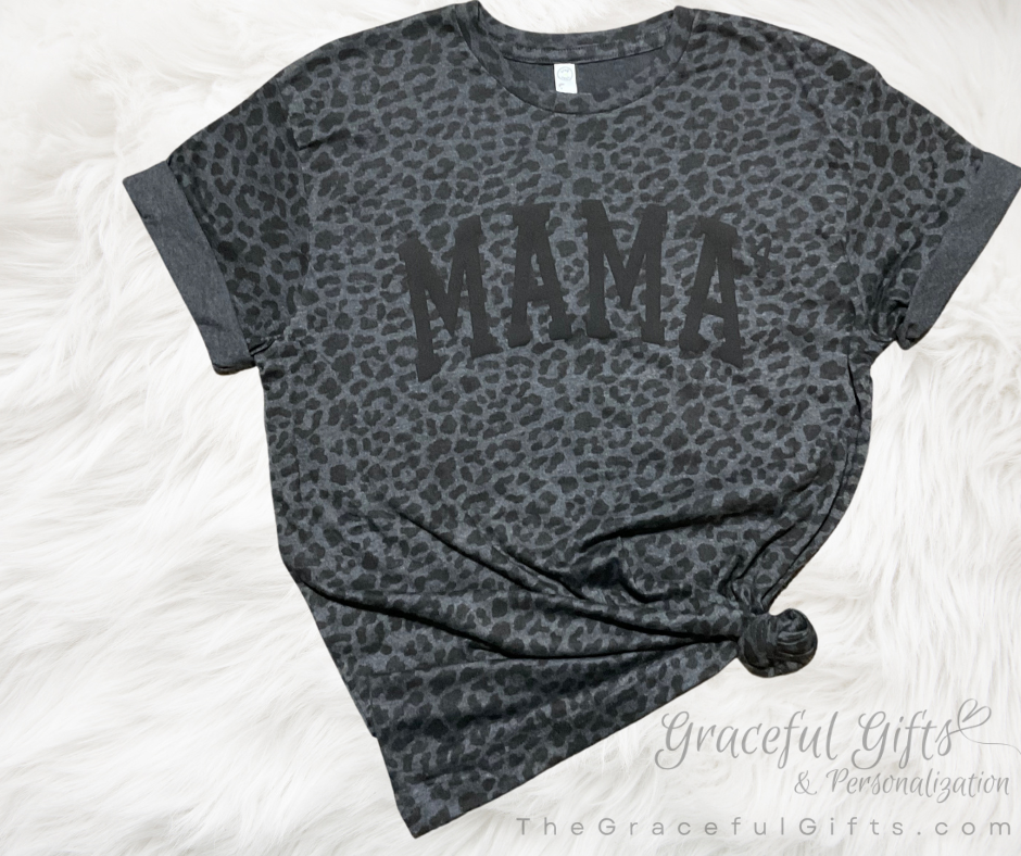 Mama / Mini Leopard 3D Puff T-Shirt