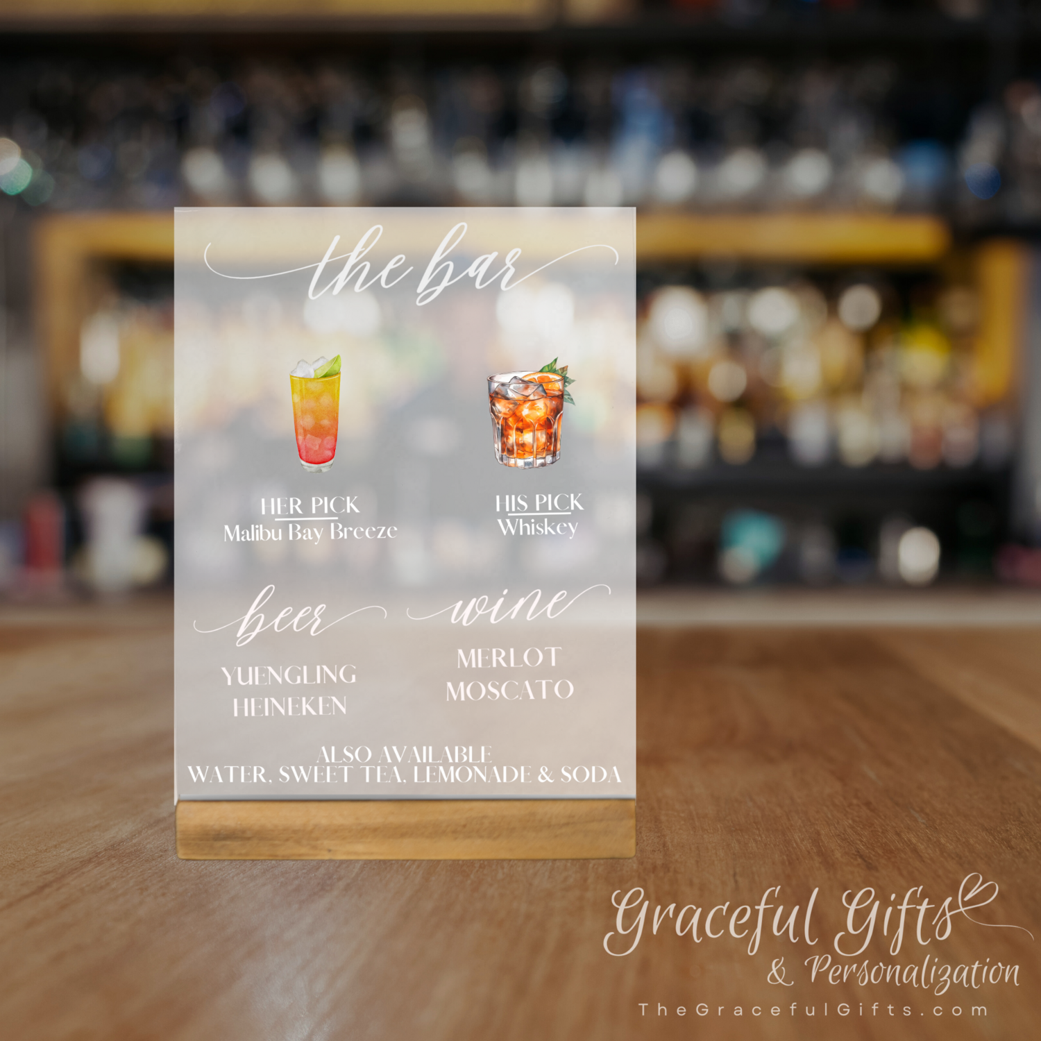 Signature Cocktails + BAR MENU SIGN