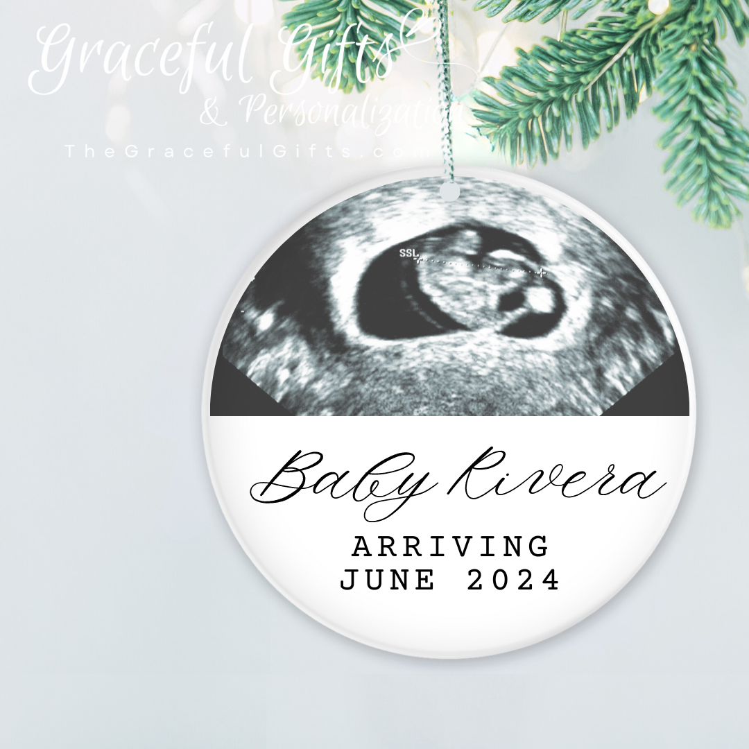 Pregnancy Announcement Christmas Ornament