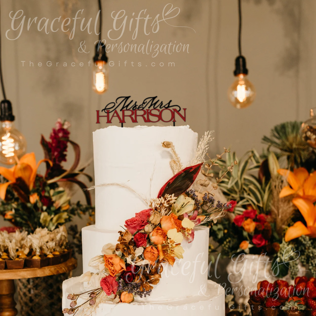 Personalized Wedding Cake Topper