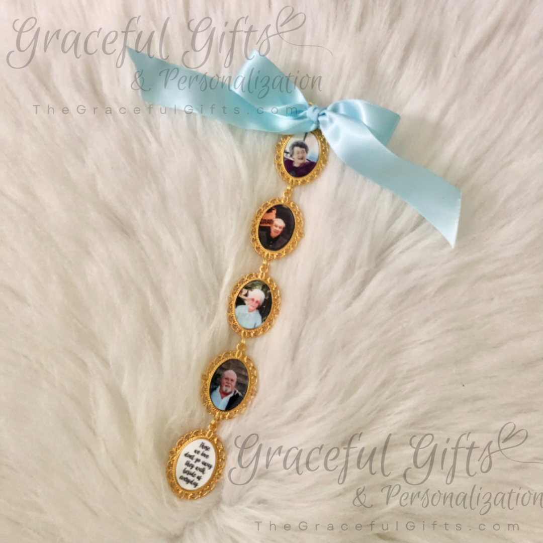 Bouquet Memorial Photo Charms