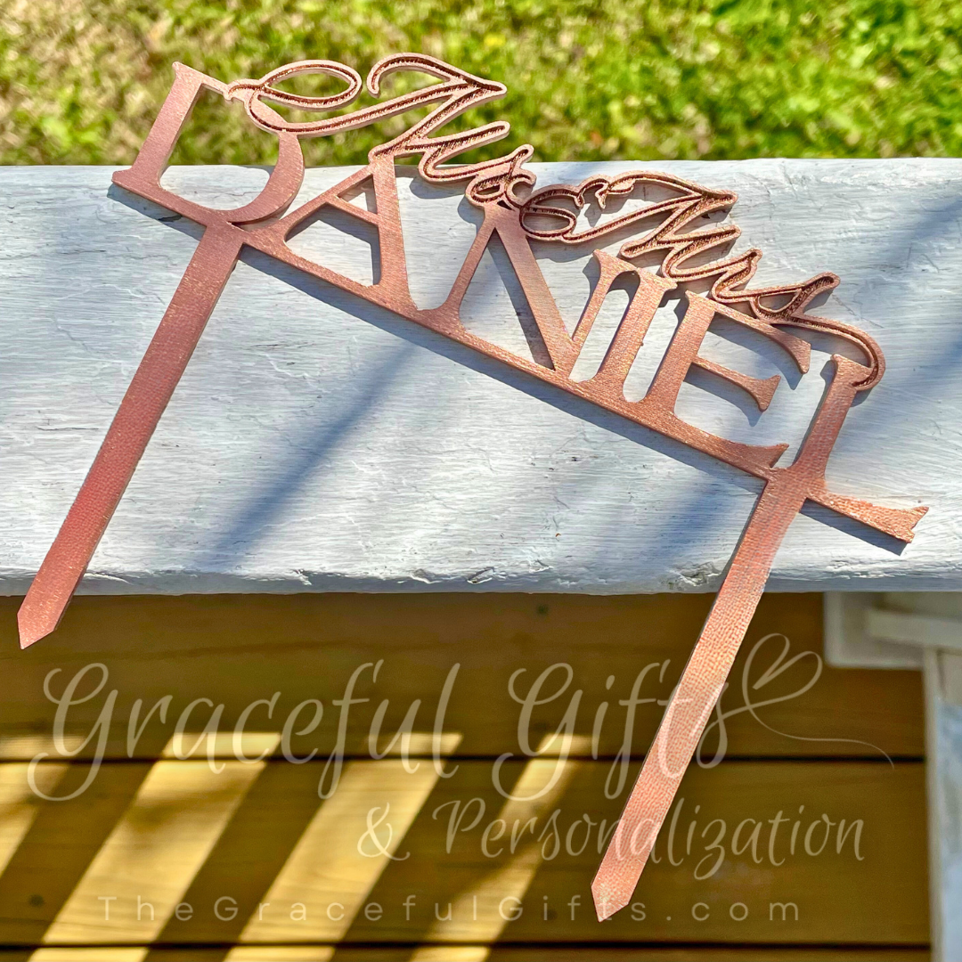 Personalized Wedding Cake Topper