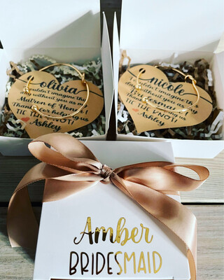 Tie The KNOT Bridesmaid Thank You Gift / Proposal Box