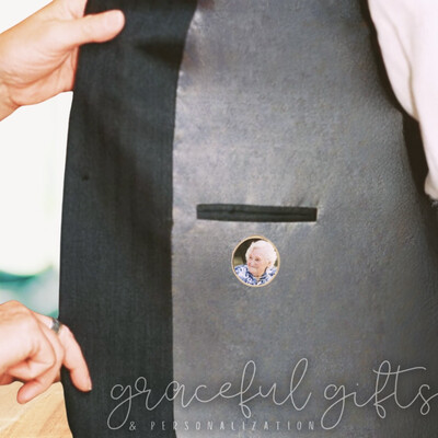 Memorial Photo Lapel