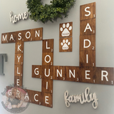 Family Scrabble Wall Tiles