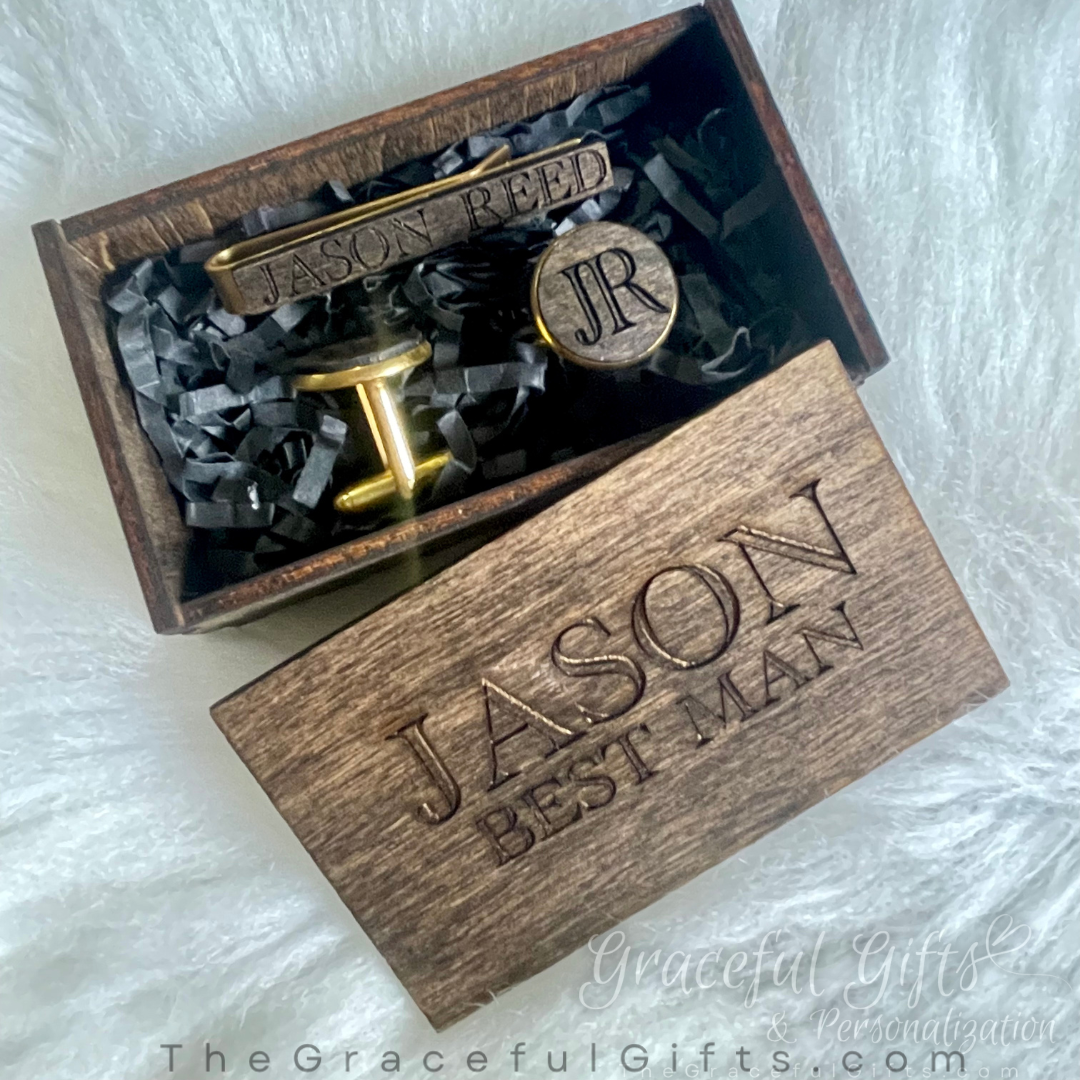Wooden Groomsmen Gift Set