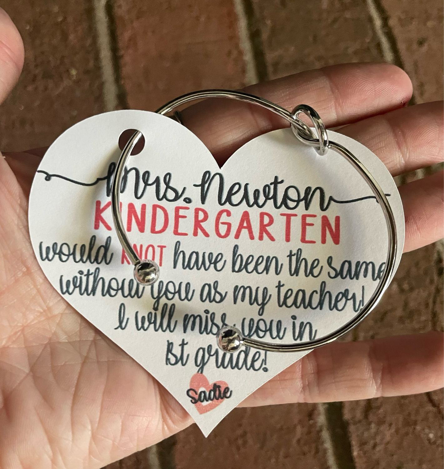 Teacher KNOT Bangle Gift Box