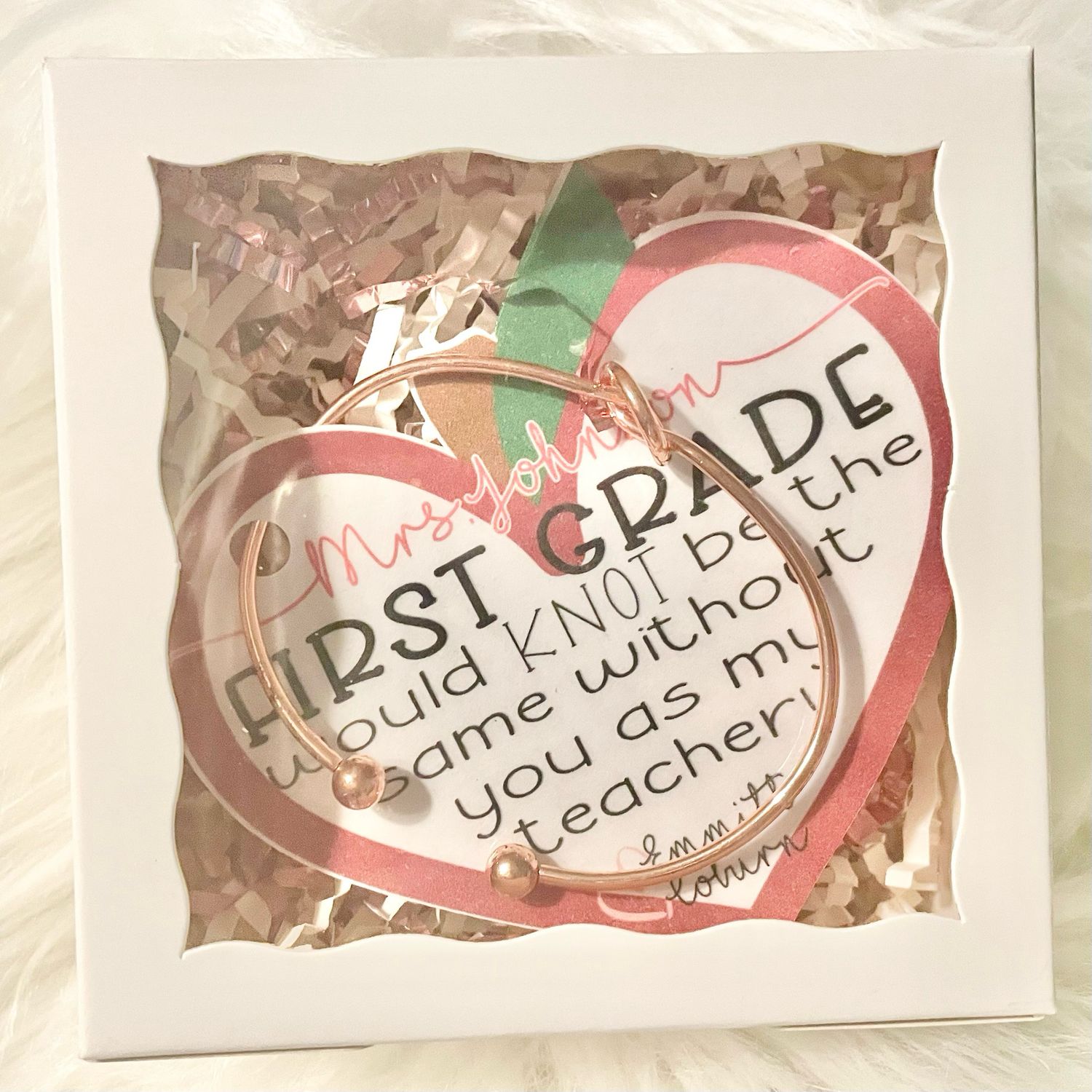 Teacher KNOT Bangle Gift Box