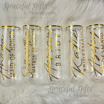 Personalized Champagne Flutes