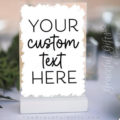 Custom text Sign