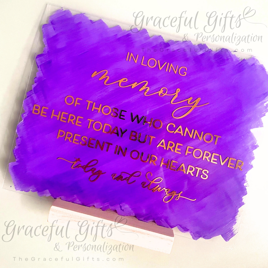 Wedding Memorial Table Sign