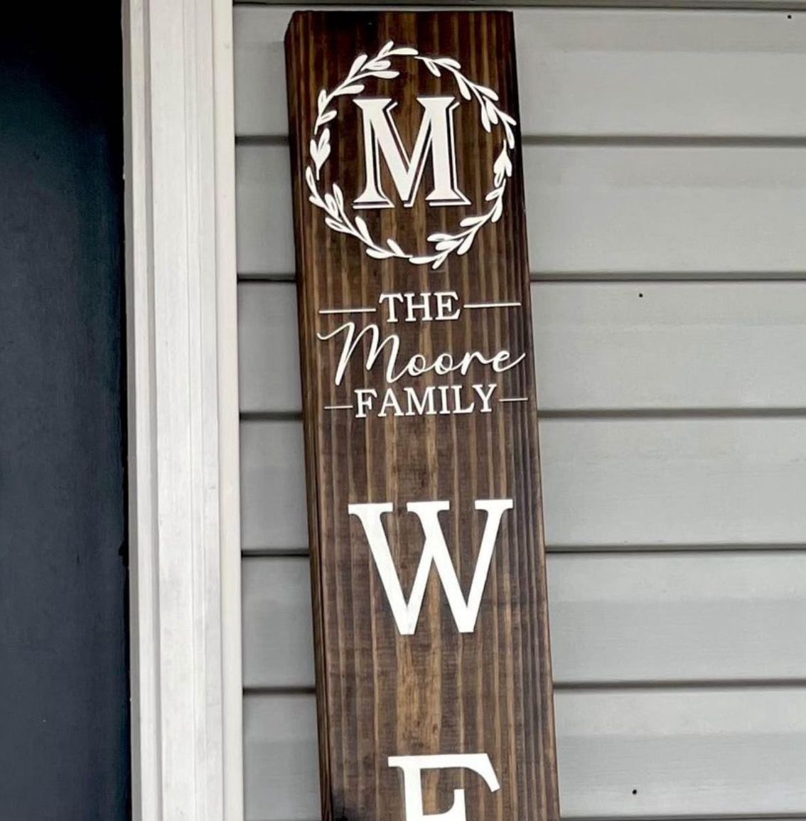 Personalized Welcome Porch Leaner Sign