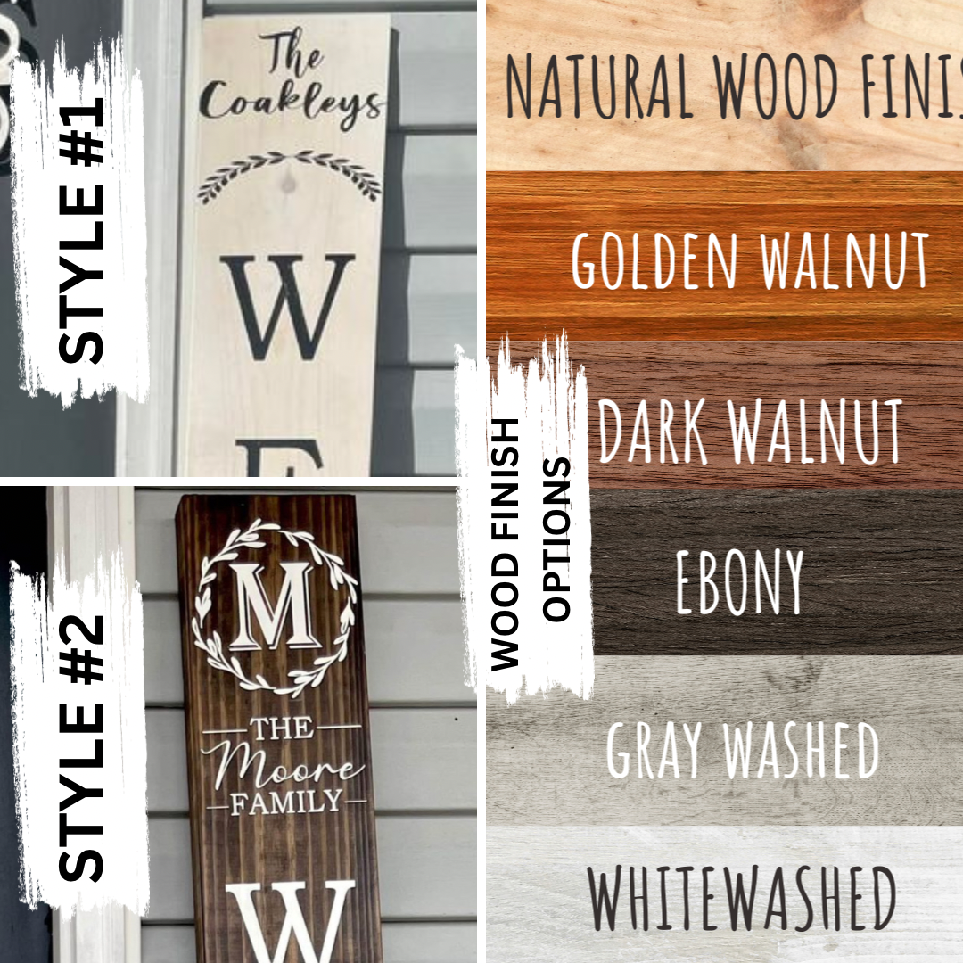 Personalized Welcome Porch Leaner Sign