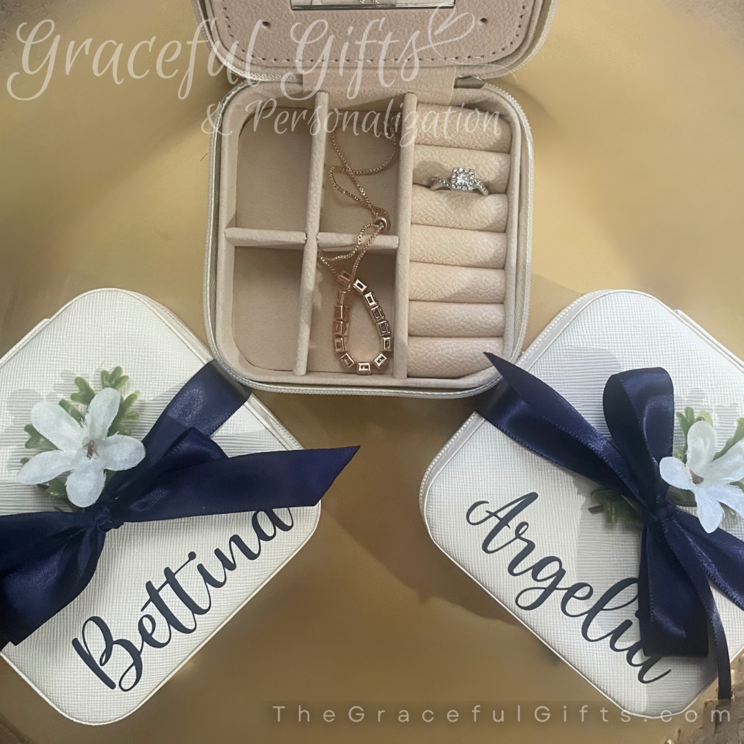 Leather Travel Jewelry Case