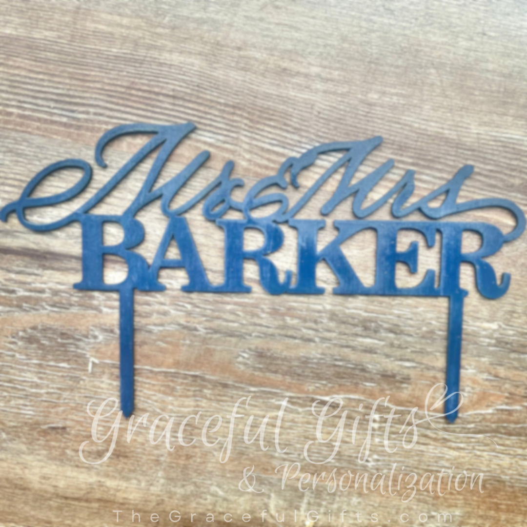 Personalized Wedding Cake Topper