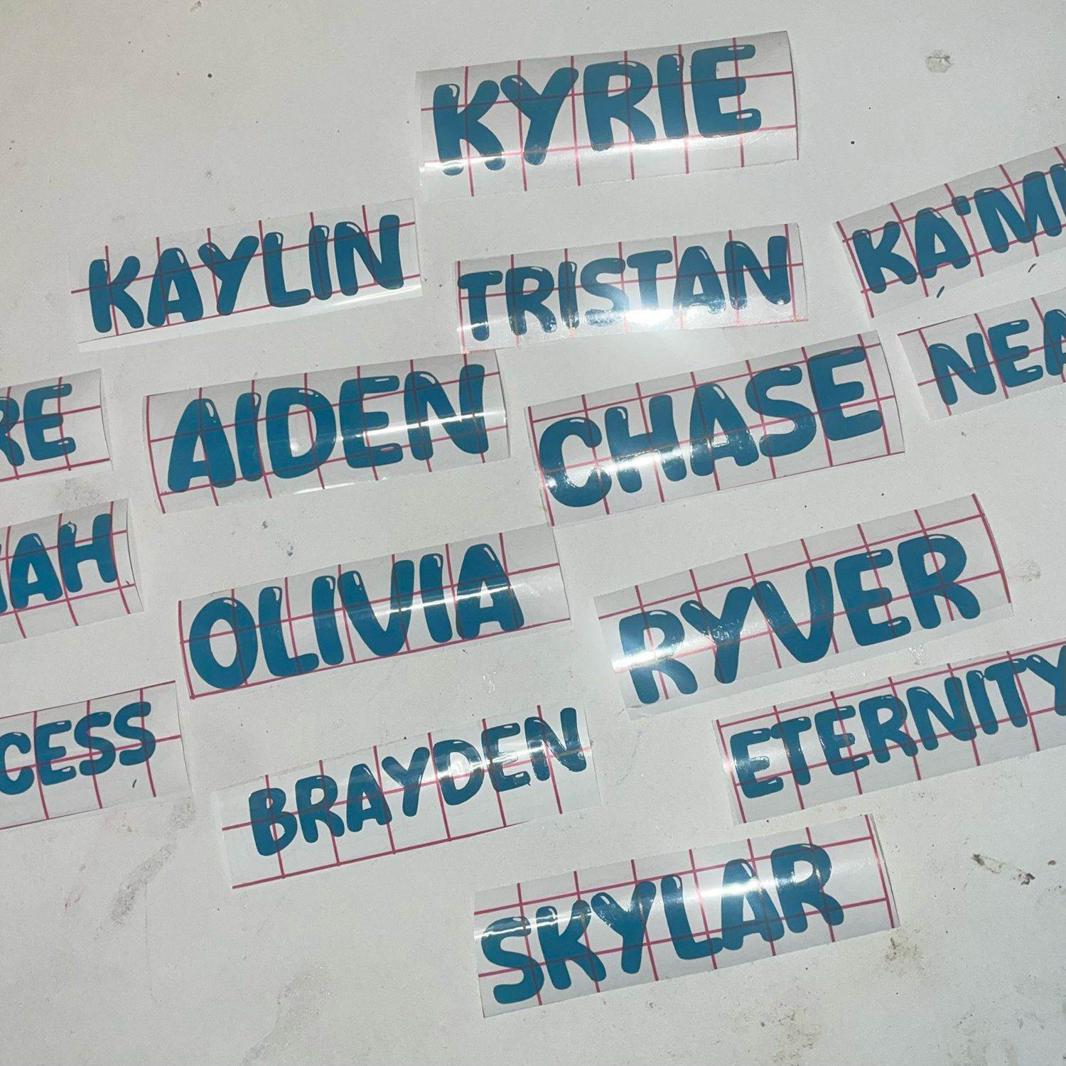 Custom Name Decal Stickers