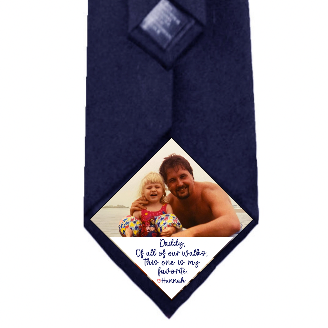 Father of the Bride Photo Tie Patch