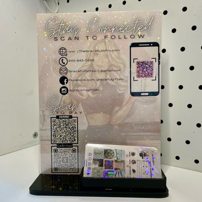 Business Card Holder Sign