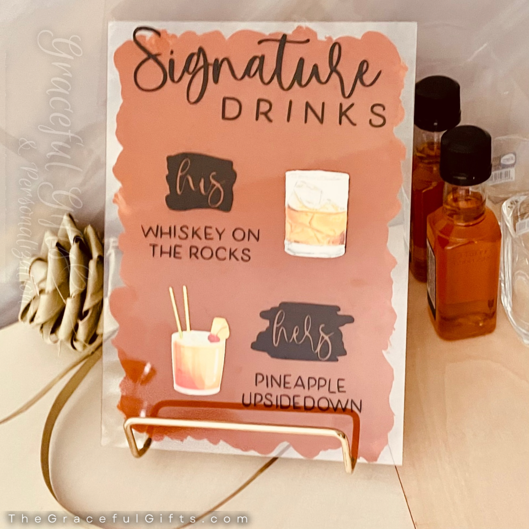 Signature Drinks Wedding Sign
