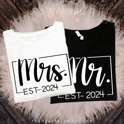 Mr + Mrs. Est. T-Shirt Set