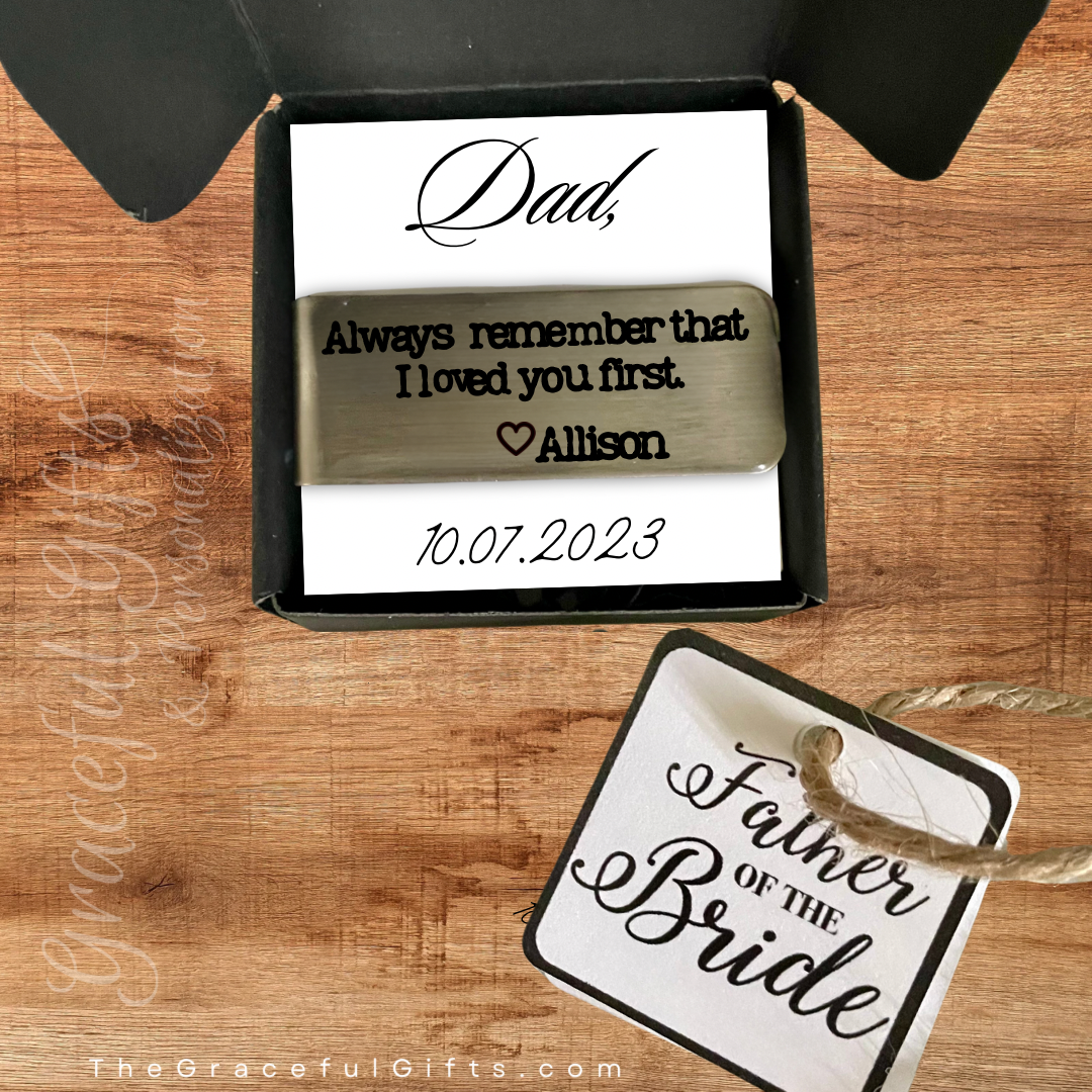 Father Of The Bride Money Clip Gift Box