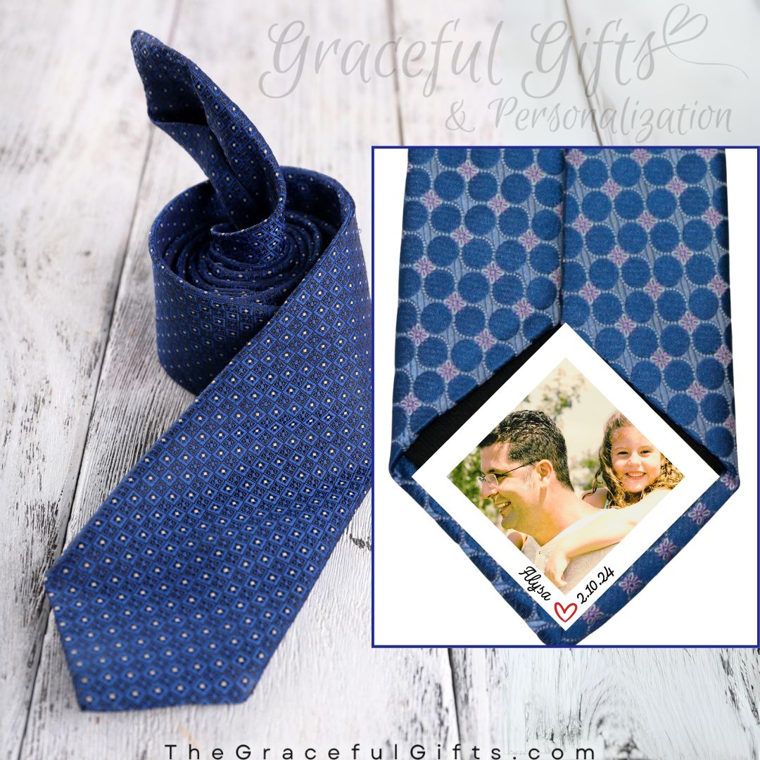 Father of the Bride Photo Tie Patch