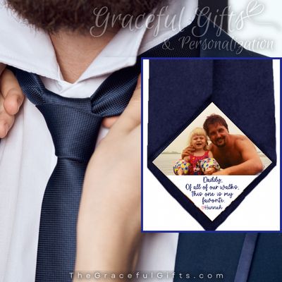 Father of the Bride Photo Tie Patch