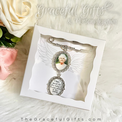Memorial Photo Accessory Necklace / Brooch Pin / Keychain