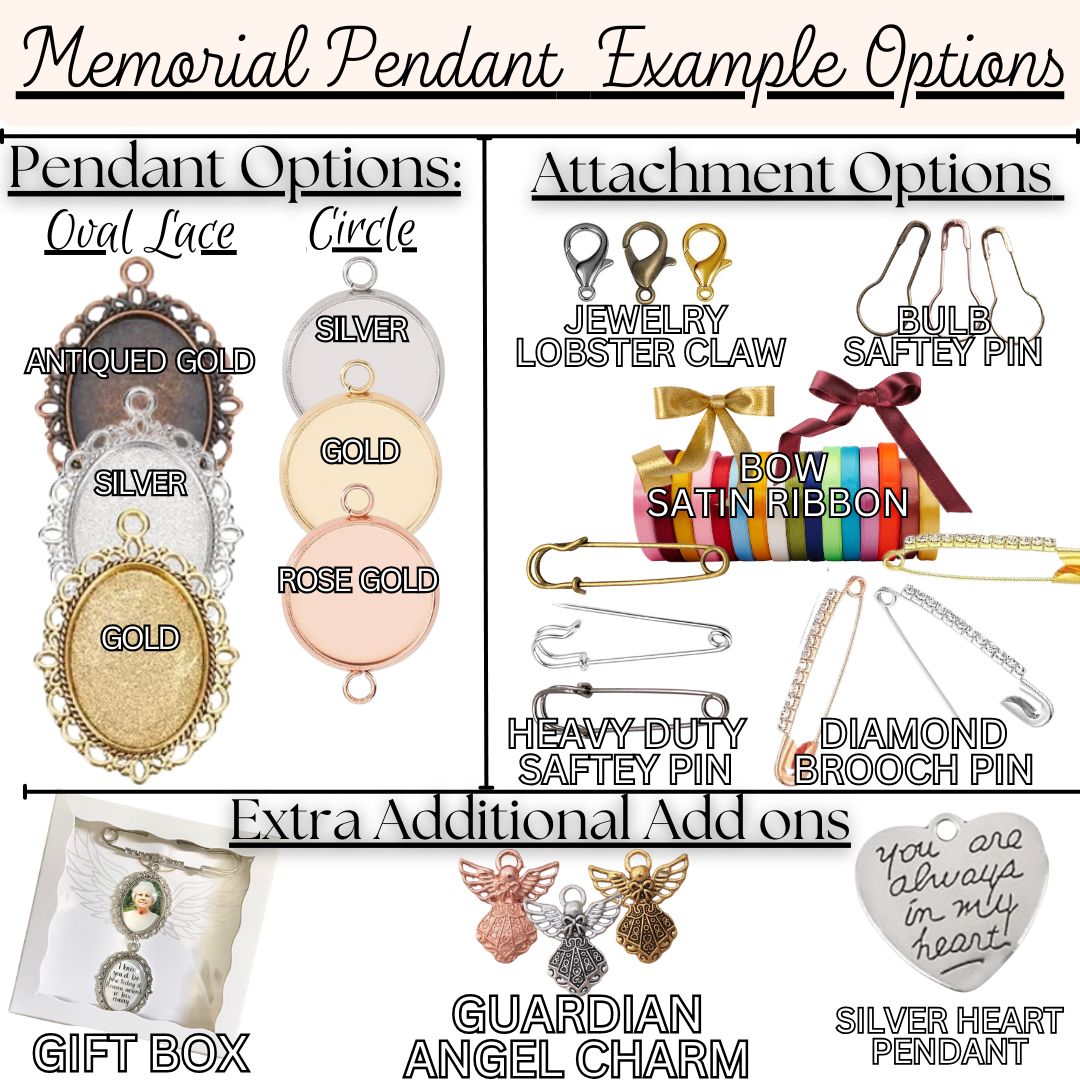 Memorial Pendants Custom Photo Charms