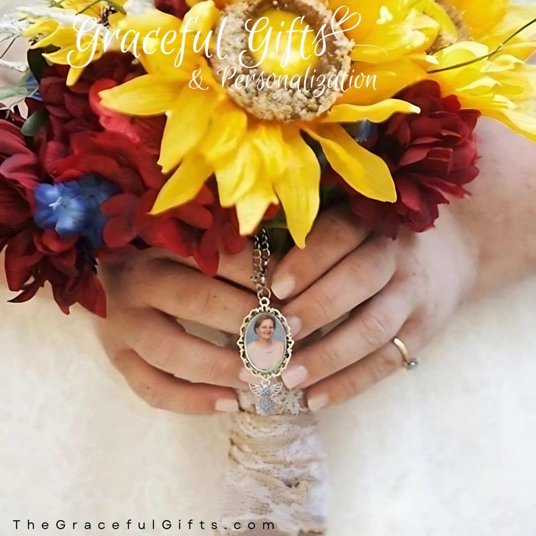Bouquet Memorial Photo Charms