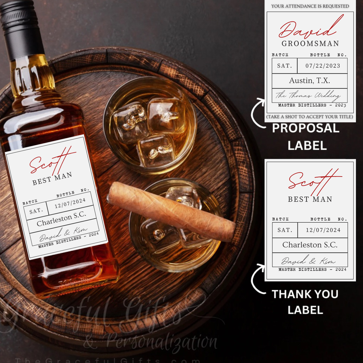 Custom Whiskey Bottle Label