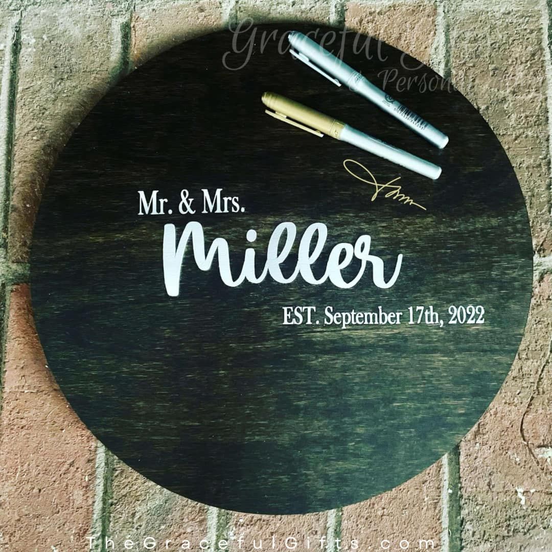 3D Wooden Guest Book Sign