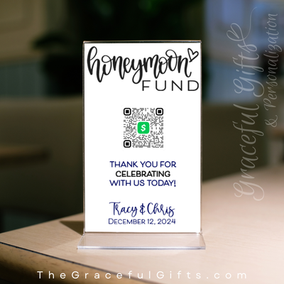 Honeymoon FUND - Minimalist Wedding Sign [PRINT]