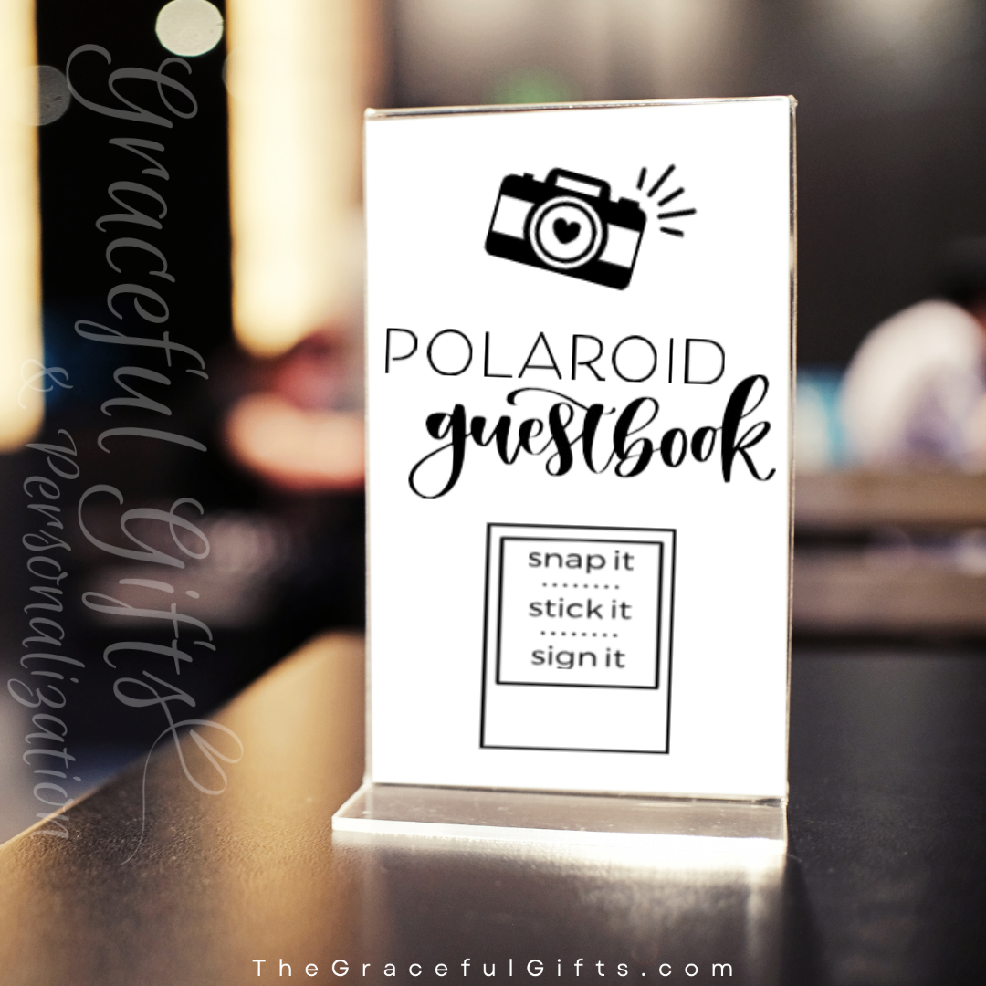 Polaroid Guestbook - Minimalist Wedding Sign [PRINT]