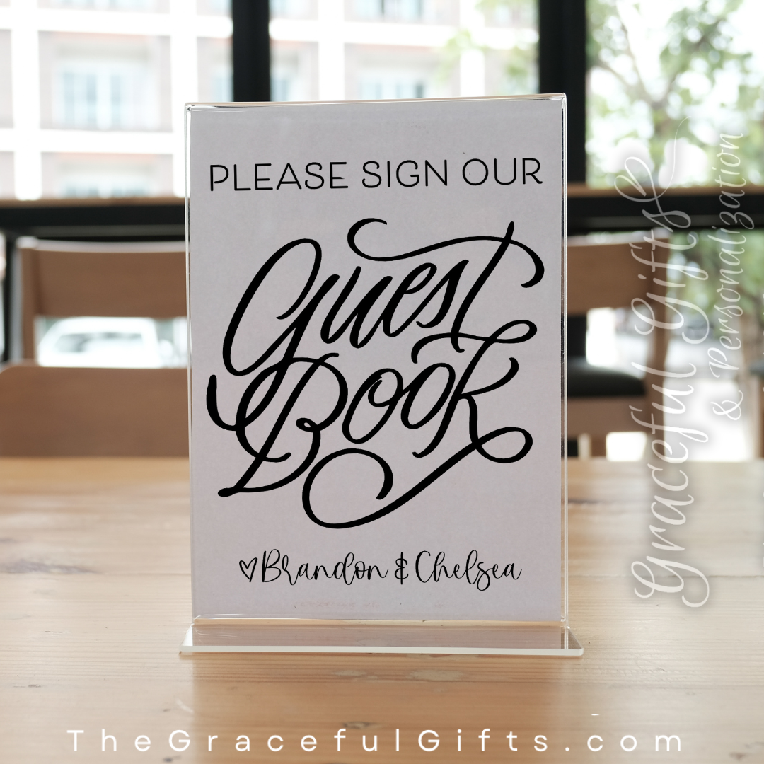 Guestbook - Minimalist Wedding Sign [PRINT]
