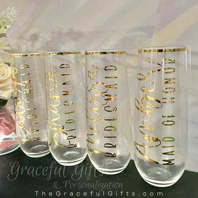 Personalized Champagne Flutes