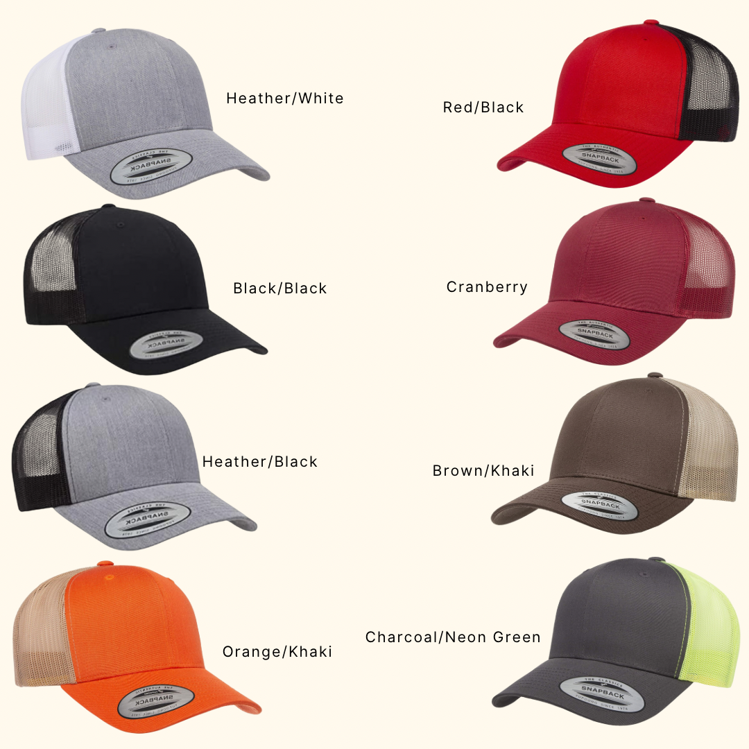 Custom Drawing Leather Patch SnapBack Hat