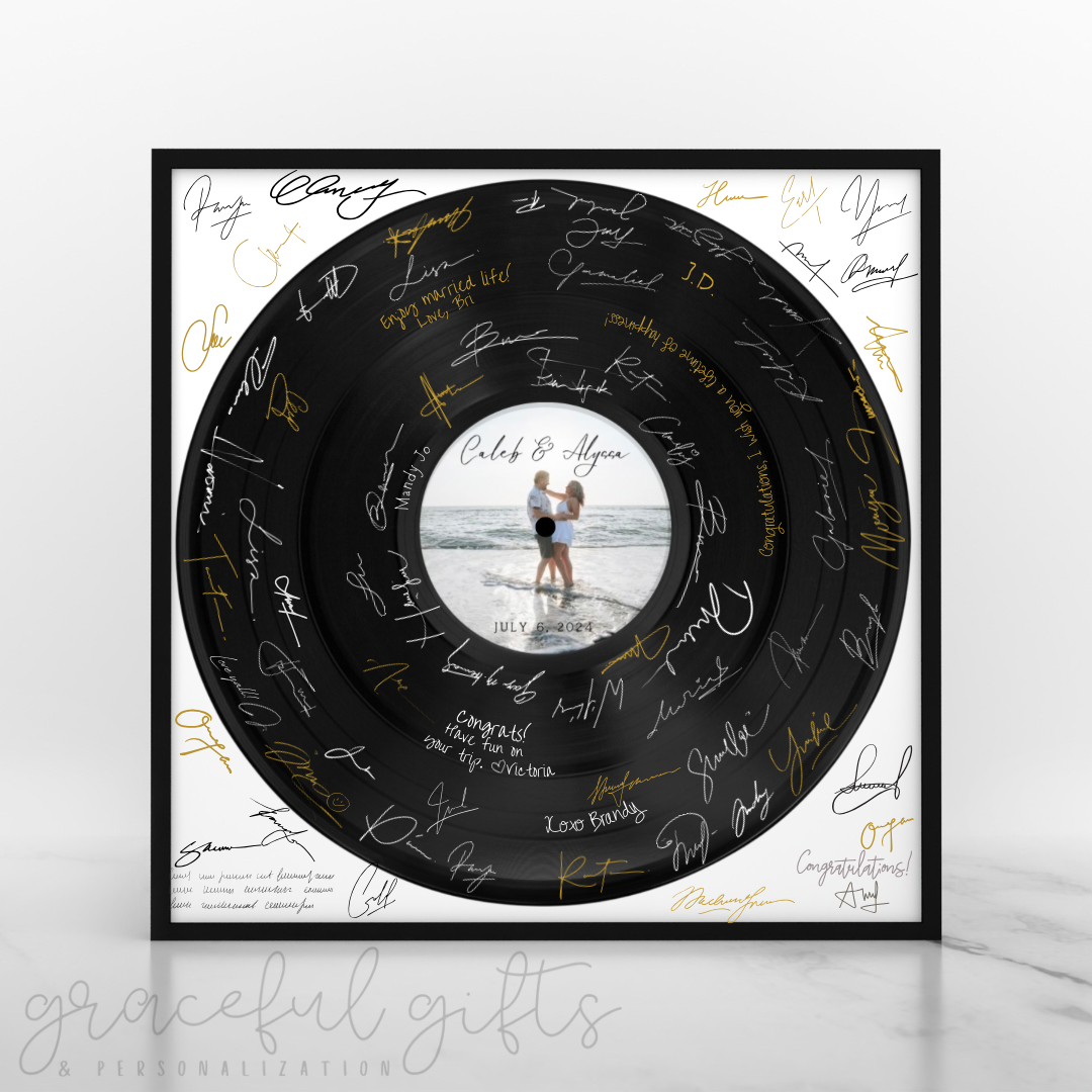 Customizable Wedding Record Guest book