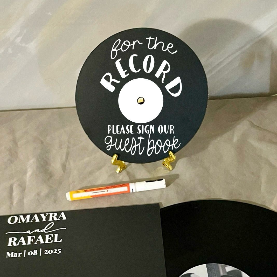 Customizable Wedding Record Guest book