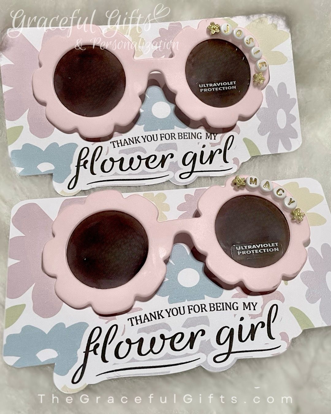 Personalized Retro Flower Sunnies