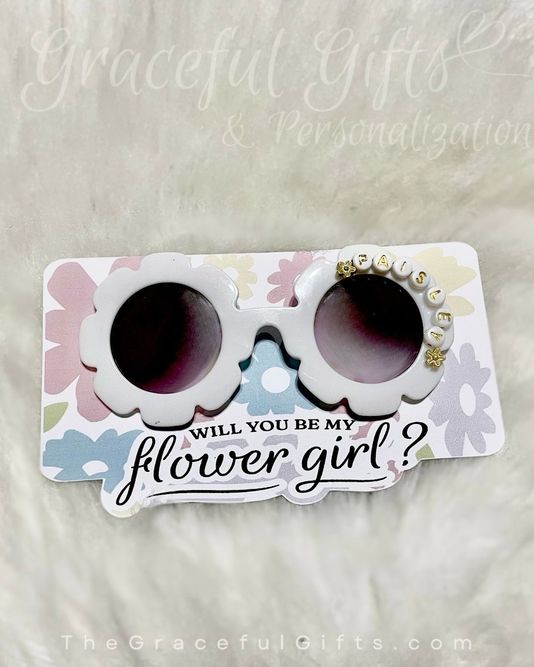 Personalized Retro Flower Sunnies