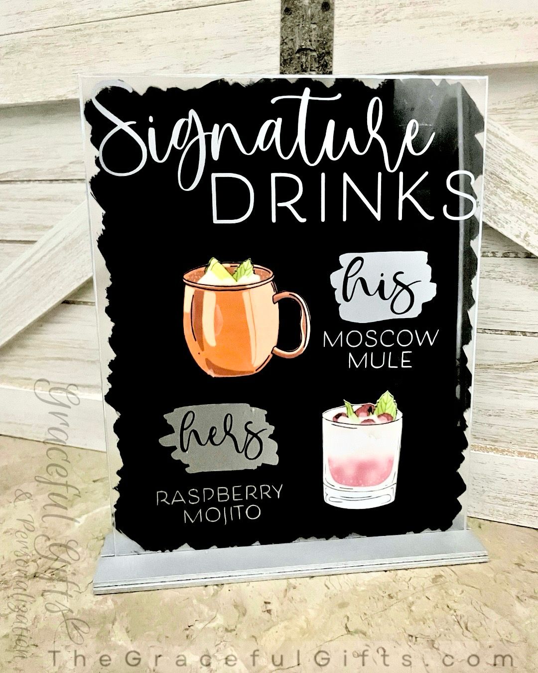 Signature Drinks Wedding Sign