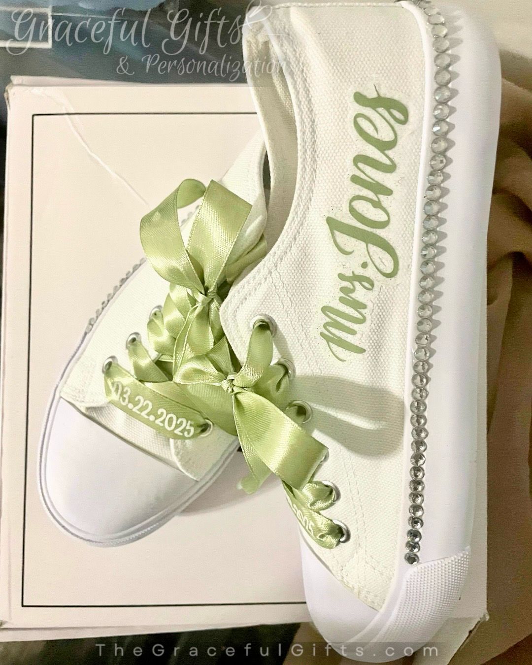 Custom Wedding Bridal Sneakers