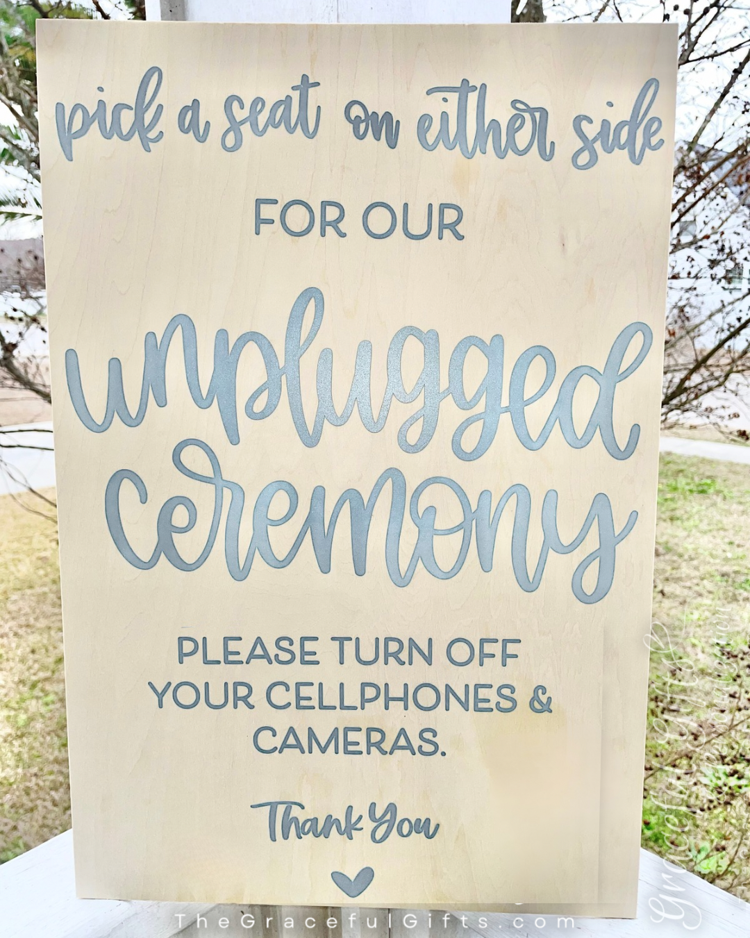 Large UNPLUGGED CEREMONY Sign