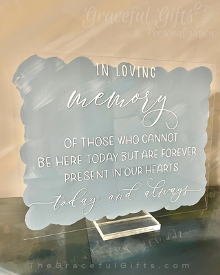 Wedding Memorial Table Sign