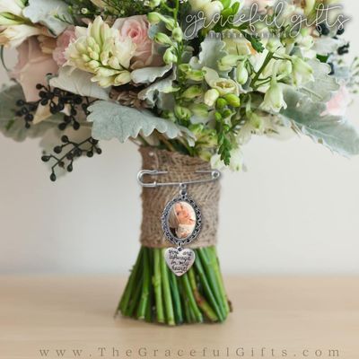 Bouquet Memorial Photo Charms