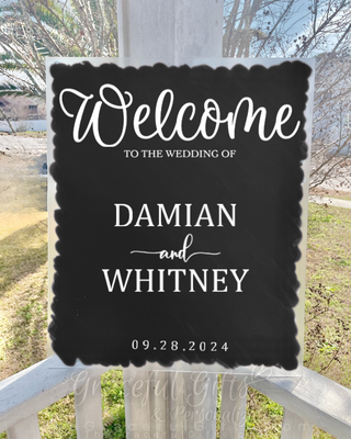 Wedding Ceremony Welcome Sign