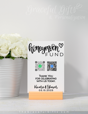 Honeymoon FUND - Minimalist Wedding Sign [PRINT]