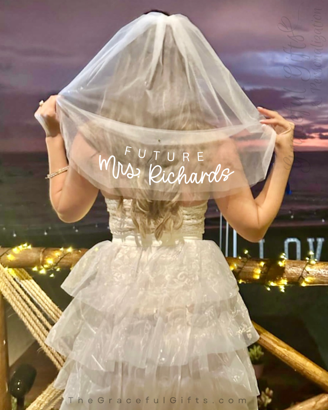 Personalized Bachelorette Veil