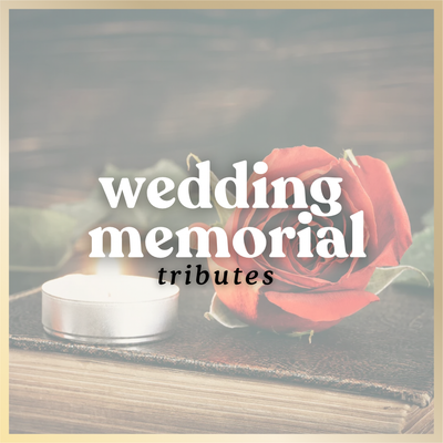 Wedding Memorial Plaques 